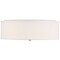 Access Lighting Mid Town, LED Flush Mount, Antique Brushed Brass Finish, Fabric 64063LEDDLP-ABB/WH - alternate 2